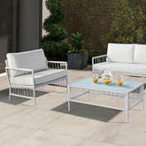 Shomari 5 Pc. Wicker Sofa Set Model La-A025Wh-4Pk-Chair By Furniture Of America